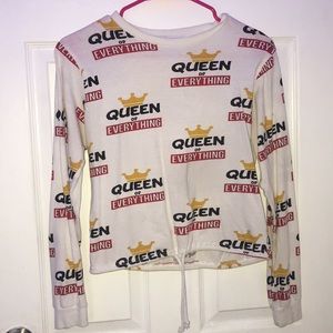 White long sleeve t-shirt